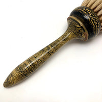 Lovely Antique Yellow and Black Grain-Painted Horsehair Brush
