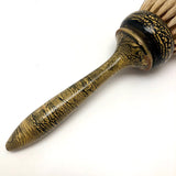Lovely Antique Yellow and Black Grain-Painted Horsehair Brush