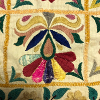 Beautiful Vintage Hand Embroidered Cotton Suzani