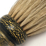 Lovely Antique Yellow and Black Grain-Painted Horsehair Brush