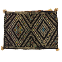 Middle Eastern or Moroccan Vintage Kilim Pillow Cover / Camel Saddle Bag