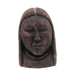 Beautiful, Sensitively Carved Wooden Bust, Presumed Native American or Inuit