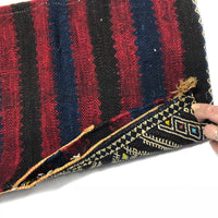 Middle Eastern or Moroccan Vintage Kilim Pillow Cover / Camel Saddle Bag