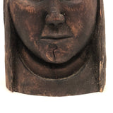 Beautiful, Sensitively Carved Wooden Bust, Presumed Native American or Inuit