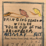 Mary Baker's May 1917 Calendar with Season Wishes from Out of the Briny Deep!