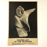 Eskimo Art at the Artisans, Newbury Street 1970s Poster