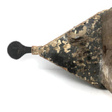 Primitive Old Wooden Stool with Iron Handle