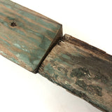 Gorgeous Antique Green Painted Carved Architectural Molding - 41 Inches