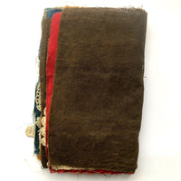 Antique Schoolgirl Crocheted Lace on Colorful Cloth Sampler Book