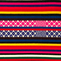 Colorful Handmade Peruvian Oveja Wool Vintage Textiles
