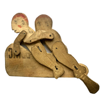 Erotic Mechanical Folk Art Wooden Toy
