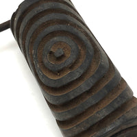 Cool Target Patterned Old Linocut Roller