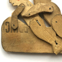 Erotic Mechanical Folk Art Wooden Toy