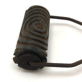 Cool Target Patterned Old Linocut Roller
