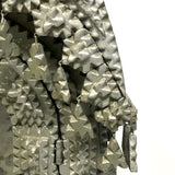 Amazing Old Silver Painted Chip Carved Tramp Art Shrine