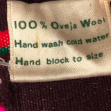 Colorful Handmade Peruvian Oveja Wool Vintage Textiles