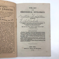 1872 Samuel R. Wells Phrenology Handbook with Illustrations
