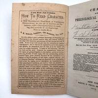 1872 Samuel R. Wells Phrenology Handbook with Illustrations