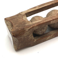 Antique Three Balls in Cage Carved Whimsy with Nice Details