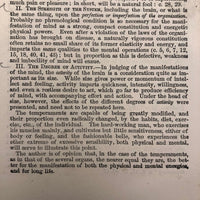 1872 Samuel R. Wells Phrenology Handbook with Illustrations