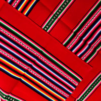 Colorful Handmade Peruvian Oveja Wool Vintage Textiles