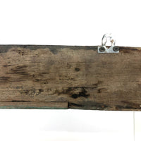 Gorgeous Antique Green Painted Carved Architectural Molding - 41 Inches