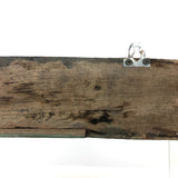 Gorgeous Antique Green Painted Carved Architectural Molding - 41 Inches