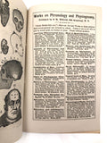 1872 Samuel R. Wells Phrenology Handbook with Illustrations