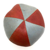 Beautiful Antique Pieced Oil Cloth Toy Ball