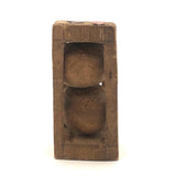 Chunky Antique Two Balls in Cage Folk Art Whimsy with Tobacco Tags