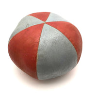 Beautiful Antique Pieced Oil Cloth Toy Ball