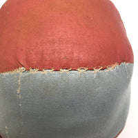 Beautiful Antique Pieced Oil Cloth Toy Ball