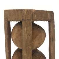 Chunky Antique Two Balls in Cage Folk Art Whimsy with Tobacco Tags