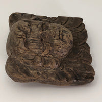Antique Carved Wooden Cherub Presumed 18th Century French