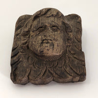 Antique Carved Wooden Cherub Presumed 18th Century French