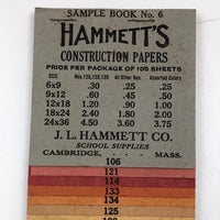J.L Hammett Co. Antique School Supplies Salesman Samples - Full Box