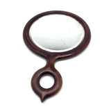 Shaker Style Antique Beveled Glass Mirror with Pointed Loop Handle
