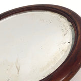 Shaker Style Antique Beveled Glass Mirror with Pointed Loop Handle