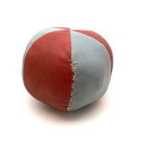Beautiful Antique Pieced Oil Cloth Toy Ball