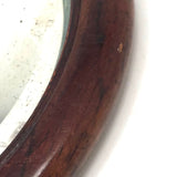 Shaker Style Antique Beveled Glass Mirror with Pointed Loop Handle