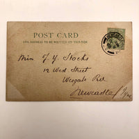 Hand-drawn Pen and Ink 'I so hope you feel better' 1906 Postcard