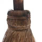 Sweet Old Primitive Straw Brush / Miniature Broom with Iron Wire and Nail