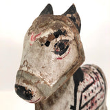 Antique Painted Wooden Indian Hindu Bull (Nandi)