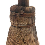 Sweet Old Primitive Straw Brush / Miniature Broom with Iron Wire and Nail