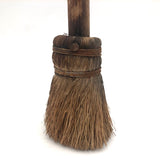 Sweet Old Primitive Straw Brush / Miniature Broom with Iron Wire and Nail