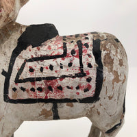 Antique Painted Wooden Indian Hindu Bull (Nandi)