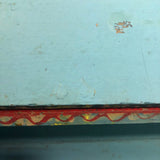Large, Brilliantly Painted 1940 Folk Art Tabletop Desk, with Roosters