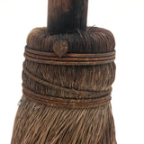 Sweet Old Primitive Straw Brush / Miniature Broom with Iron Wire and Nail