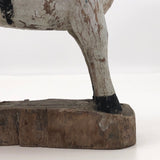 Antique Painted Wooden Indian Hindu Bull (Nandi)