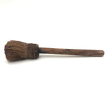 Sweet Old Primitive Straw Brush / Miniature Broom with Iron Wire and Nail